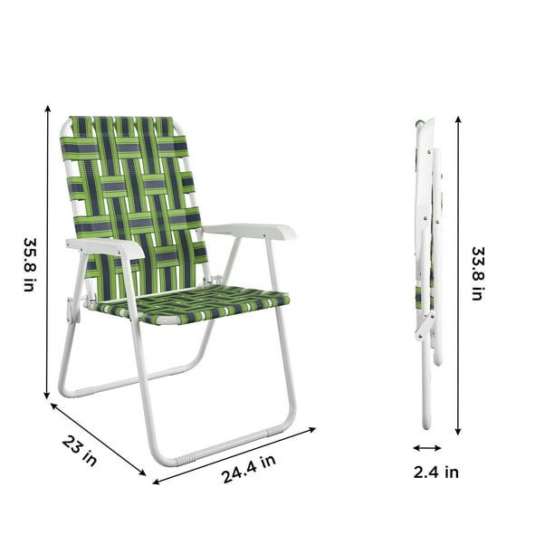 COSCO 2-Pack Folding Lawn Chairs, Blue/Green - Hotel Patio Use