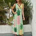 thumbnail image 4 of Lunarable Pineapple Sleeveless Dress Woman Fashion Long Dresses Women's Summer Suit Dress 2025, 4 of 7