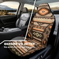 thumbnail image 4 of Yuyamidu Aztec Western Geometric Car Seat Covers Front Seats Only, Non-Slip Bucket Seat Cover Waterproof Universal Fit for Car Truck Van and SUV Comfortable, Brown, 4 of 7