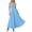 Light Blue, variant on PRETTYGARDEN Womens Off Shoulder Maxi Summer Dresses Elegant Mesh Aline Swing Ruched Flowy Cocktail Wedding Guest Dress