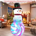 thumbnail image 2 of Yexmas 6FT Christmas Inflatable Outdoor Decoration Snowman, Built-in Rotating Disco Light,Blow Up Snow Man Wear Magic Hat Yard Decor for Xmas Holiday Lawn Yard Garden, 2 of 7