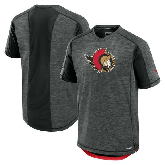 Men's Fanatics Black Ottawa Senators Authentic Pro Rink Tech T-Shirt
