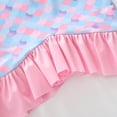 thumbnail image 7 of Shadoumai Girls Tankini Swimsuit Solid Ruched Side Square Neck Top with Tropical Printed Shorts 2 Piece Girls Bathing Suits, 7 of 7