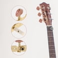 thumbnail image 4 of 2pcs Triple Button Classical Guitar String Tuning Pegs Tuners Machine Heads for 6 String Guitar (Brown Red Head), 4 of 8