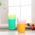 thumbnail image 5 of Candy Color Sippy Cups Water Practical Large Capacity Straw Cups for Children Kids Gift, 5 of 12