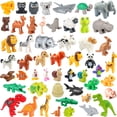thumbnail image 2 of Bloques de construcción de gran tamaño de varios estilos, accesorios de animales, figuras, granja, zoológico, bricolaje, ladrillos, educación, juguetes para niños, 2 of 5