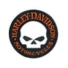 Harley-Davidson Reflective Patch, Willie G. Skull Hubcap Emblem, Small EM1029642, Harley Davidson