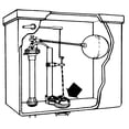 thumbnail image 2 of Gancho de cadena flotante Flapper Plumb Pak Kohler de espuma ajustable, 2 of 2