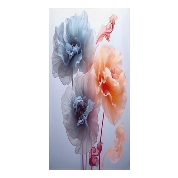 RKSupls Translucent Pastel Flowers Microfiber Beach Towel Absorbent Compact Towels for Swimming Pool Beach Travel Things for Vacation Essentials Adult Gift,61.4×30.3Inch