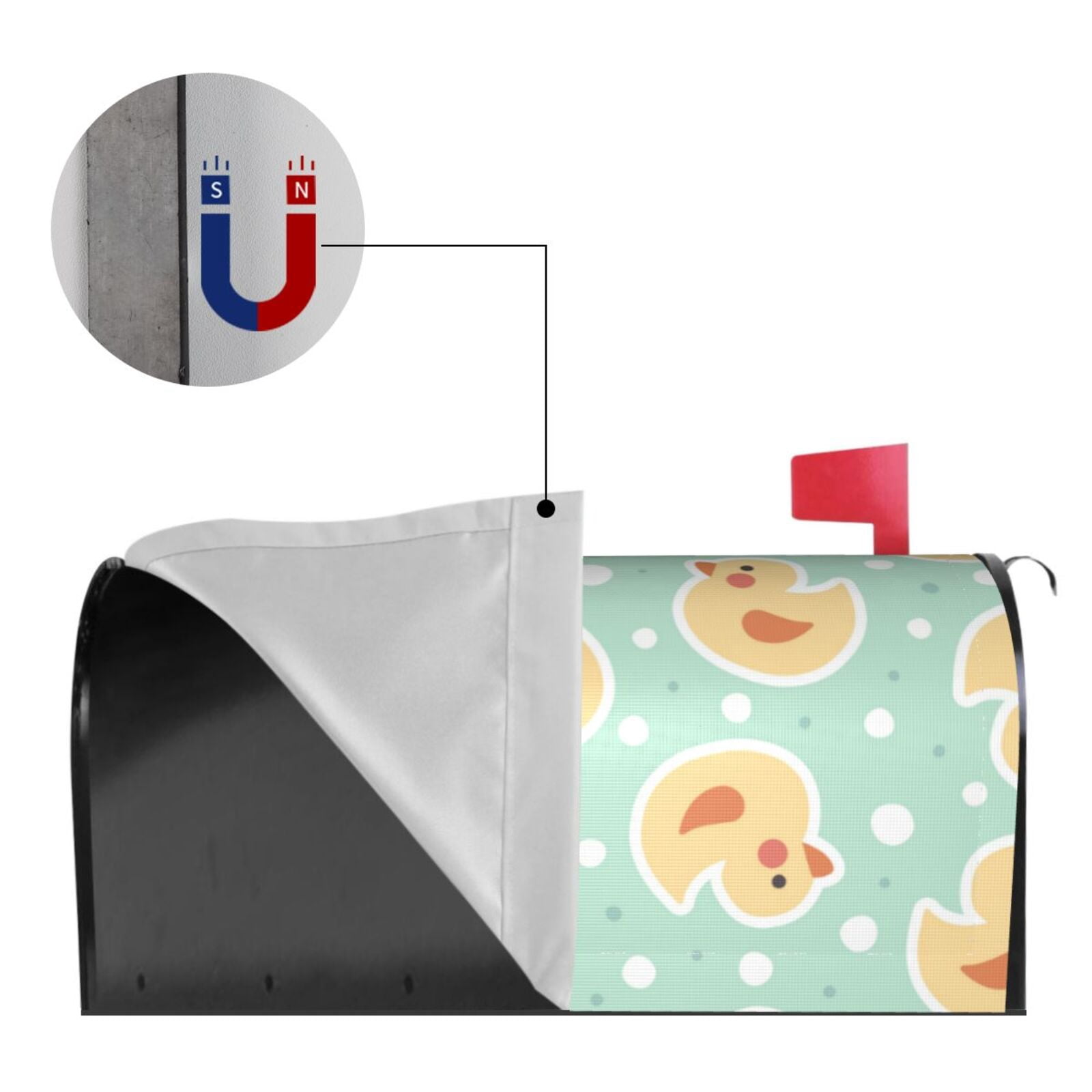 Kdxio Magnetic Mailbox Cover 21x18 in Mailbox Cover Outdoor Decoration Holiday Mailbox Covers for Home Garden Yard-21x18 in