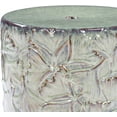 thumbnail image 6 of Livabliss Garden Stools - Bishop Green Ceramic Decorative Garden Stool - Global Indoor Outdoor Chinoiserie Decor - Patio Garden Room Furniture Piece (18"H x 13"W x 13"D), 6 of 9