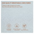 thumbnail image 5 of PHOYAL Dining Chairs Set of 2, Breathable Linen Fabric Curved Kitchen Chairs for Dining Room, Natural, 5 of 7