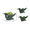 3PCS Hummingbird Succulent Planter#11, variant on Hummingbird Planter Decor, Resin Bird Planter for Succulents and Small Plants, Indoor Outdoor Garden Planter for Patio Balcony and Home Decoration