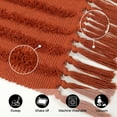 thumbnail image 5 of SUNDEREY Modern Rainbow Area Rug,4'x6' Washable Bedroom Rugs,Boho Terracotta Woven Floor Carpet With Tassel, Modern Farmhouse Tufted Rug For Living Dining Room Kitchen Entryway Bathroom,Red, 5 of 7