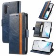 thumbnail image 1 of Case for Samsung Galaxy Note 10 Cover Leather Wallet Folio Case Book Design Flip Magnetic Closure - Blue, 1 of 5