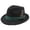 BK1, variant on Crushable Wool Fedora Hat For Men Stylish Travel Outdoor Feather Detail Unisex BK1 M