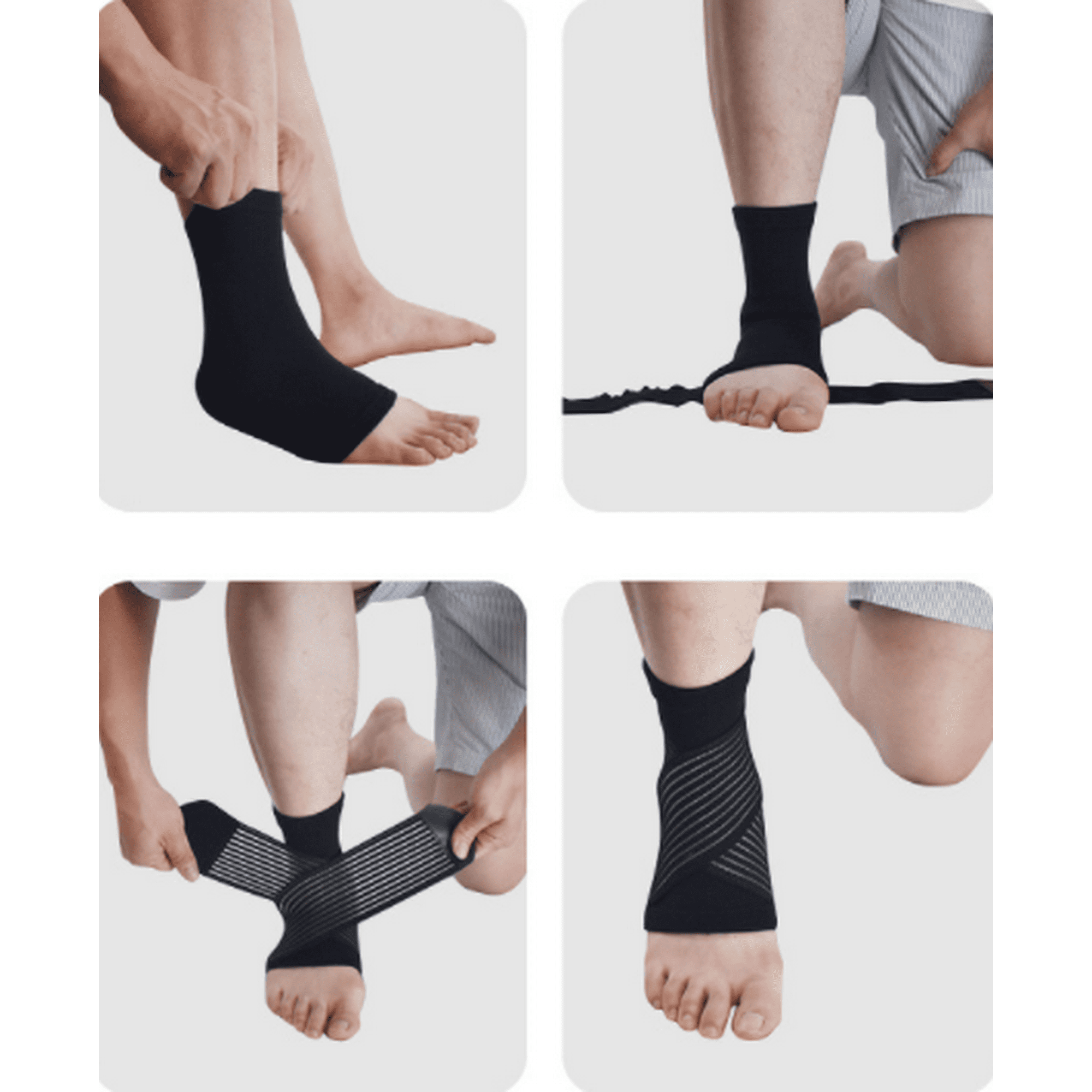 Qianli 1 pair ankle braces for plantar fasciitis relief ankle wrap for ankle sprains ankle brace for men and women heel protector with ankle brace