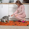 thumbnail image 3 of Halloween Glowing Spider Web Pattern Kitchen Rugs Sets Of 2,Anti Fatigue Kitchen Mat Rugs Non Slip Washable,Decorative Kitchen Floor Mats for Kitchen,Sink,Laundry,17"x30"+17"x47", 3 of 7