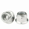 thumbnail image 3 of 10Pcs Hex Flange Nylon Insert Lock Nuts M3 M4 M5 M6 M8 Carbon Steel White Zinc Plated Hexagon Self-locking Nylock Locknut, 3 of 5