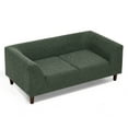 thumbnail image 4 of Luxury Pet Sofa for Dogs, Modern Dog Bed with Backrest & Armrests, Comfortable Couch for Medium & Small Dogs, Olive Green Sofa, 4 of 8