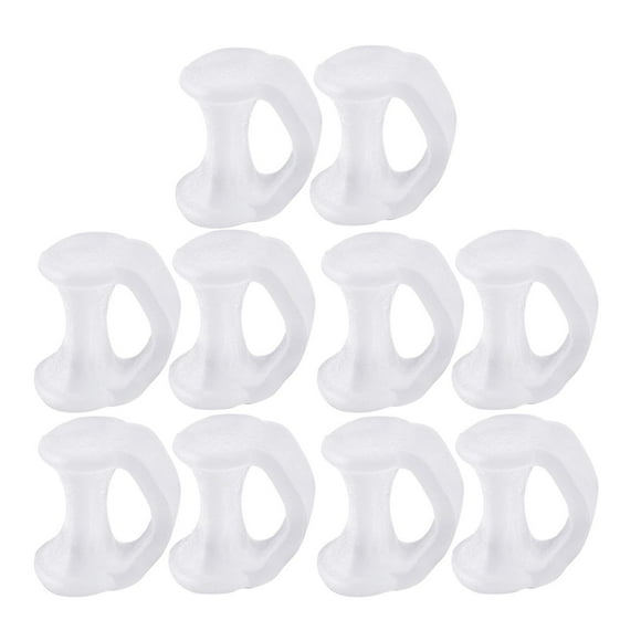10 paquetes de fundas suaves reutilizables separador de meñique alisador de pequeño, fácil Claro Yuyangstore Plancha para el dedo del pie de silicona