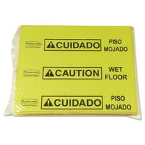 Rubbermaid Commercial Over-The-Spill Pad Tablet w/25 Pads Yellow/Black 14 x 16 1/2 4253YEL