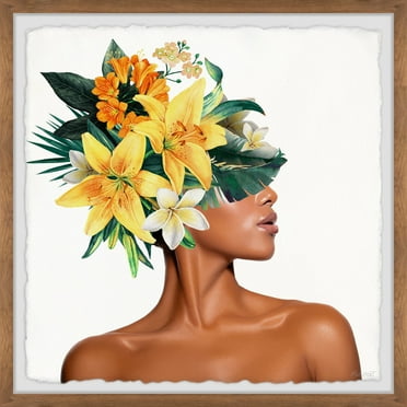 Marmont Hill Sunny Yellow Petals Framed Painting Print