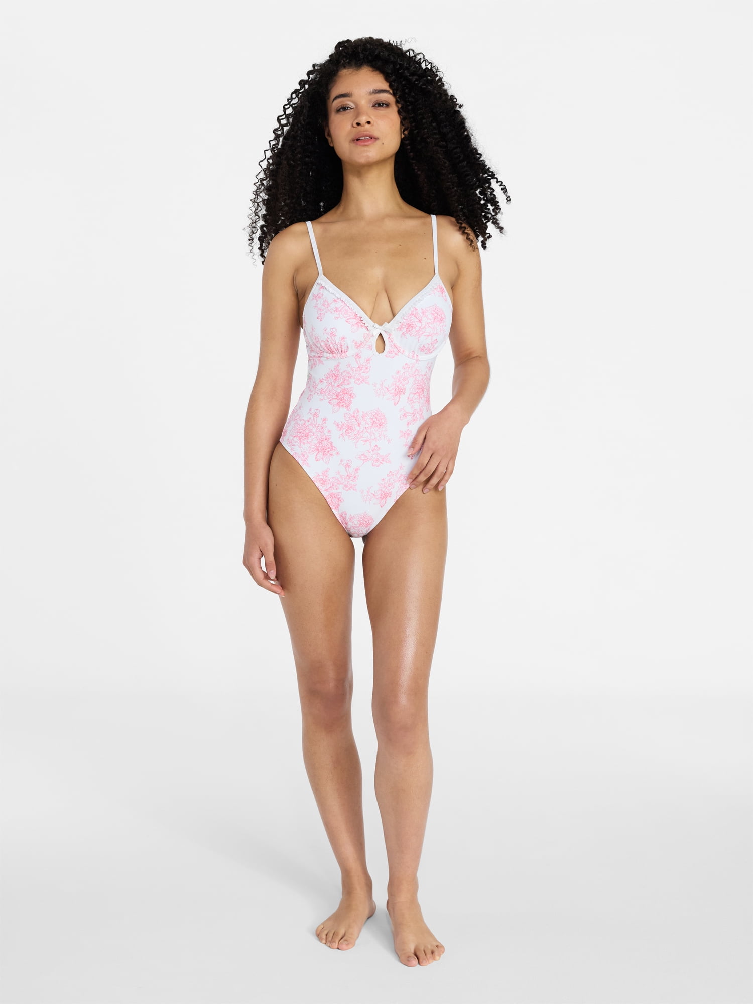No Boundaries Underwire One-Piece Swimsuit, Women's XXS-XXL