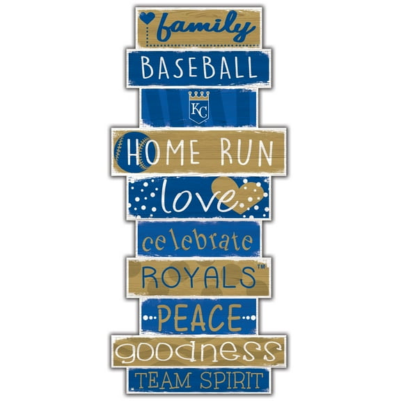 Kansas City Royals 5'' x 24'' Celebrations Stack Sign