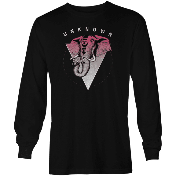 Anenberg, Unknown Classic American Made Mens Black Crew Neck Long Sleeve Tee Shirt