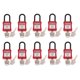 thumbnail image 1 of de bloqueo de seguridad curvo de 10 piezas / juego, alto, , con bloqueo especial de 6 para petróleo y gas, productos químicos, energía eléc Macarena Candado de bloqueo de seguridad, 1 of 7