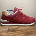 thumbnail image 1 of New Balance 574 Collegiate Crimson Red Mens Red Gum Size 10 D Shoes ML574NEC, 1 of 5