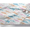 thumbnail image 2 of Soimoi Cotton Jersey Fabric Bubbles & Fish Ocean Print Sewing Fabric Yard 58 Inch Wide, 2 of 3