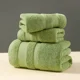 thumbnail image 1 of Zhuge Juego de toallas de 3 piezas para adultos, toallas de baño de lujo, juegos grandes para baño, toallas de ducha de microfibra súper suaves, color verde, 1 of 4