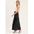 thumbnail image 3 of Wenseny Women Midi Skirt Stylish Flare Long Skirt Elastic Waist Casual Skirt Black L, 3 of 6