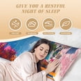 thumbnail image 3 of Colorful Mediterranean Village Body Pillow Cover Body Pillow Cases with Zipper Soft Breathable Smooth Skin Friendly Long Pillow Case 20x5 inches, 1Pcs, 3 of 5