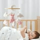 thumbnail image 5 of Móvil de cuna con forma de conejito, juguete giratorio para cuna con adorables conejos, juguete de fieltro para dormir y adorno para la decoración de la habitación de los niños., 5 of 5