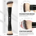 DUcare Foundation Brush Contour Bronzer Double Ended Makeup Brush for