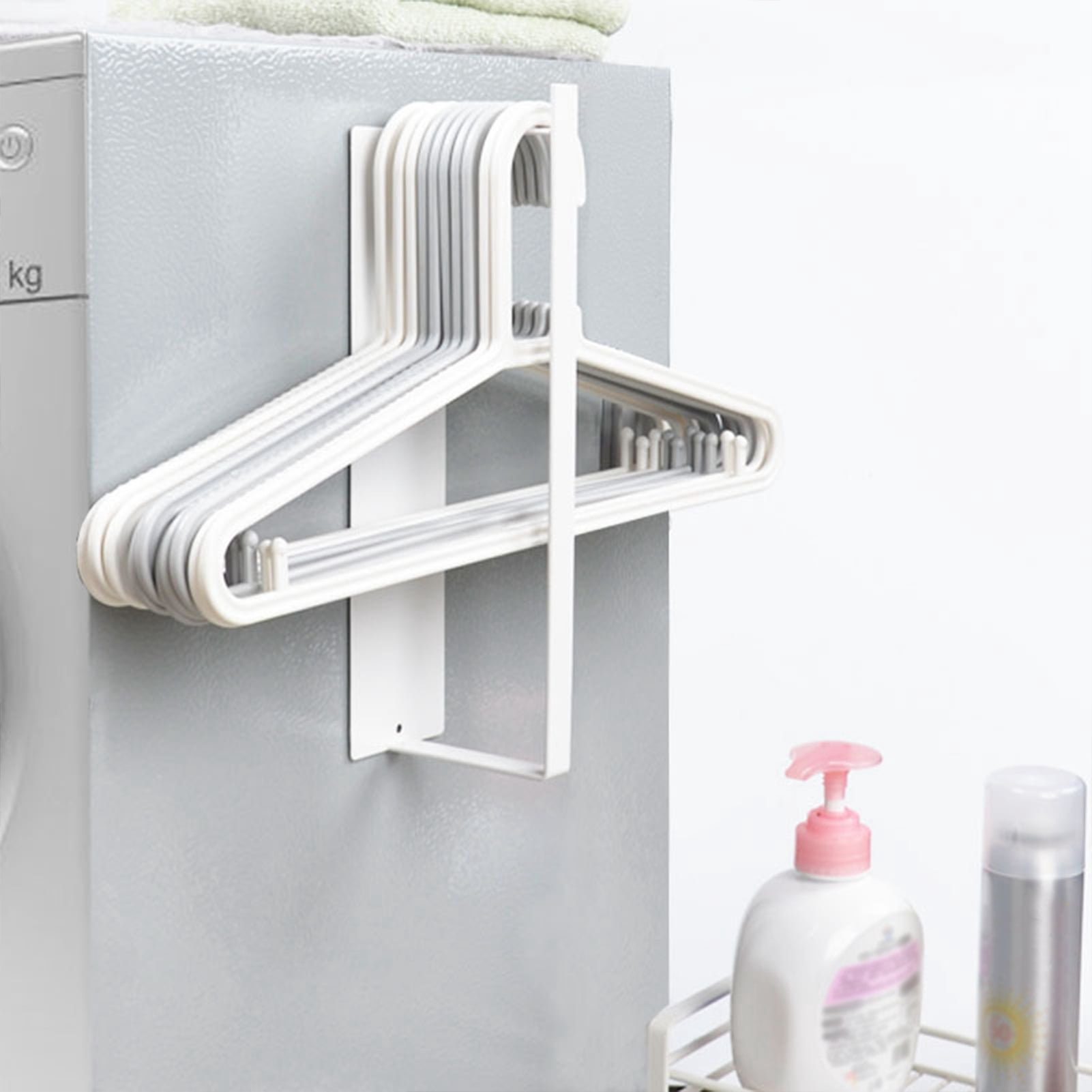 Duulaya Washing Machine Side Hanger Non Punching Magnetic Hanger Storage Rack