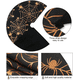 thumbnail image 4 of Falda de árbol personalizada con cualquier logotipo de diseño con red de araña, estera de árbol púrpura de Navidad para decoraciones para fiestas navideñas, 4 of 4