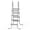 Gray, variant on 4-Step 52in Iron Pool Ladder (Black Frame Black Steps)