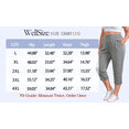 thumbnail image 7 of WellSize Plus Size Capri Pants for Women High Waisted Split Casual Lounge Pants With Pockets Summer Lightweight Cropped Pants, 7 of 7