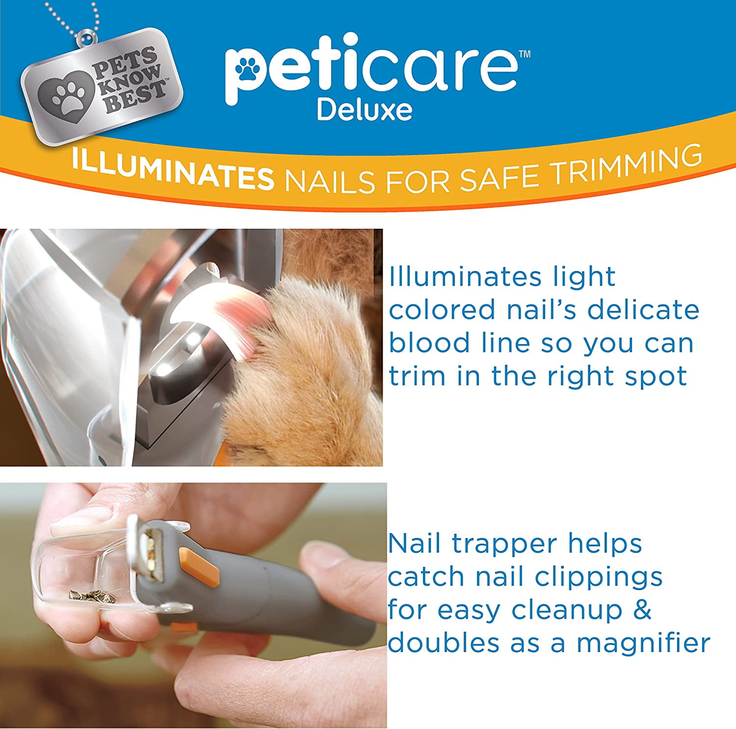 Buy Allstar Innovations PetiCare LED Light Pet Nail Clipper Great for Trimming Cats & Dogs