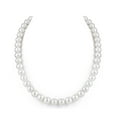 thumbnail image 1 of 9-10mm AAA Quality Round White Freshwater Cultured Pearl Necklace for Women in 36 Opera Length, 1 of 7