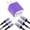 3pcs Purple, variant on 3 Port USB Wall Charger, KIGPOZI Type C Charger Block with 3pack USB C Cable Phone Cables Cables Type C Charging Cords, Android Charger USB Plug Power Station Charging Brick Type C Block[White]