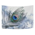 thumbnail image 3 of Tapiz Tropical ABPHQTO Pavo Real Feliz Navidad 150x200 cm, 3 of 4