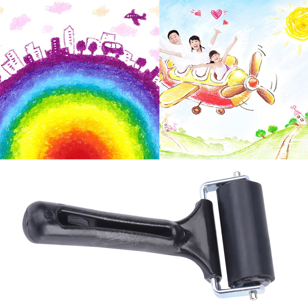 Anauto Roller Brush,Rubber Brayer,Rubber Brayer Roller Paint Brush Ink