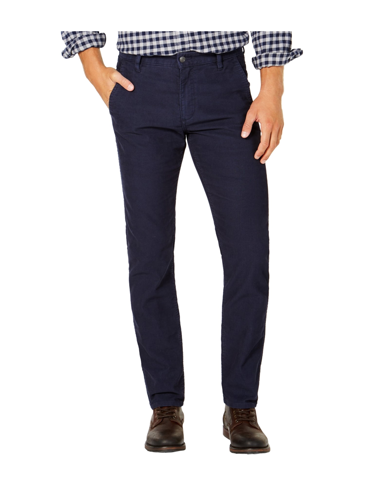 Alpha Khaki Casual Corduroy Pants navy 