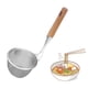 thumbnail image 2 of Colador de de malla de acero inoxidable, herramienta con mango de madera para freír alimentos, diámetro de cocción, cesta de 10,2 cm, Soledad colador de fideos, 2 of 7