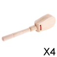 thumbnail image 1 of Runquan 3-4pack Baby Kids Wooden Castanet Clapper Handle Musical Instrument Percussion 4 Pcs, 1 of 8